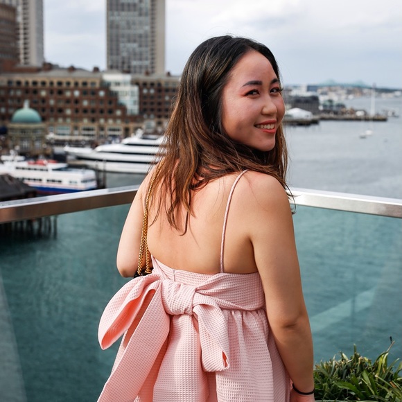 ❌SOLD❌Pink bow back babydoll dress - Picture 4 of 4